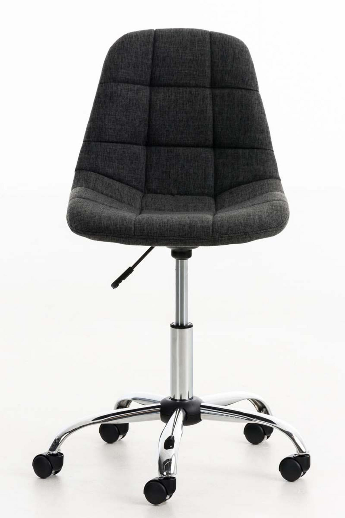BÜROSTUHL Emily, Stoff Dunkelgrau - Dunkelgrau, Textil/Metall (55/91/55cm) - TPFLiving