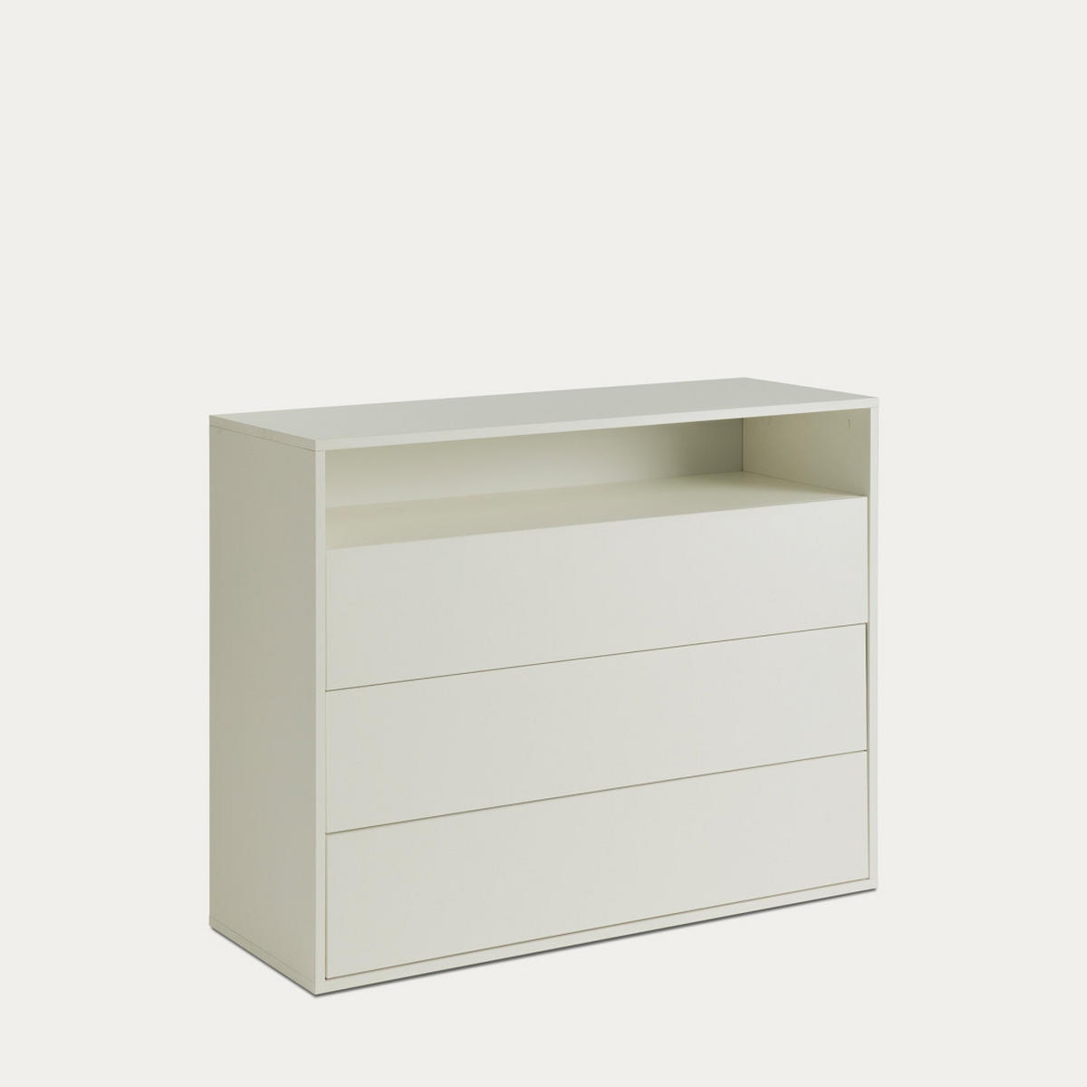 KOMMODE Hegas Weiß 103.5 cm x 83.8 cm - Weiß, Holzwerkstoff (103/83/40cm) - Kenay Home