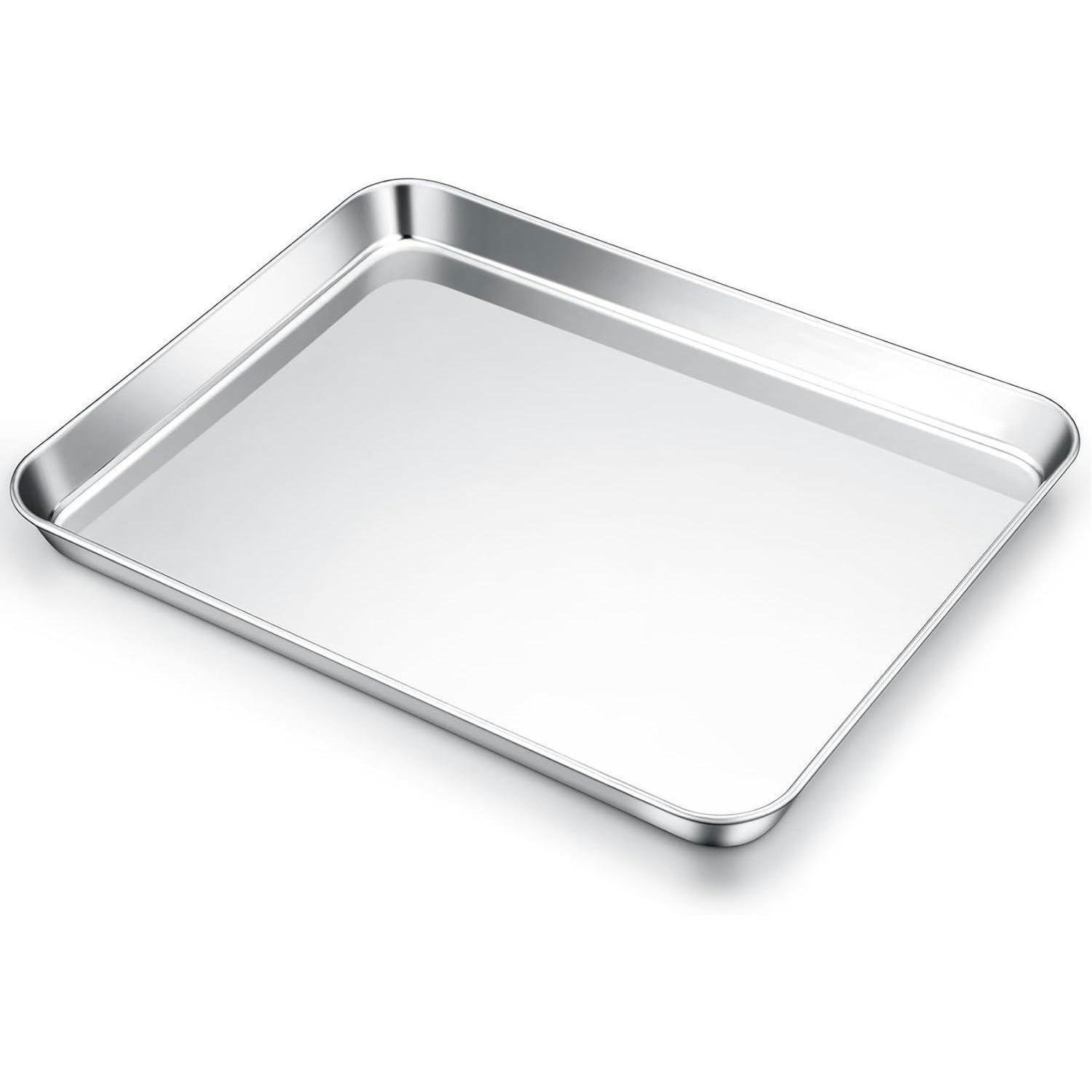 BACKBLECH Edelstahl 31,4 x 24,6 cm - Silberfarben, Metall (24.6/2.5/31.4cm)