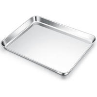 BACKBLECH Edelstahl 31,4 x 24,6 cm - Silberfarben, Metall (24.6/2.5/31.4cm)