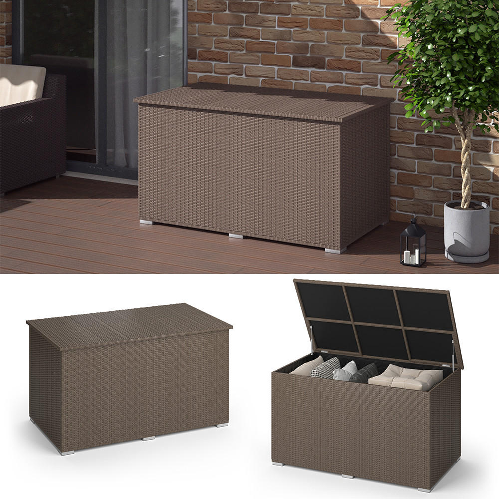 KISSENBOX Braun 146 x 80 cm - Braun, Kunststoff (146/80/83cm) - OK-Living