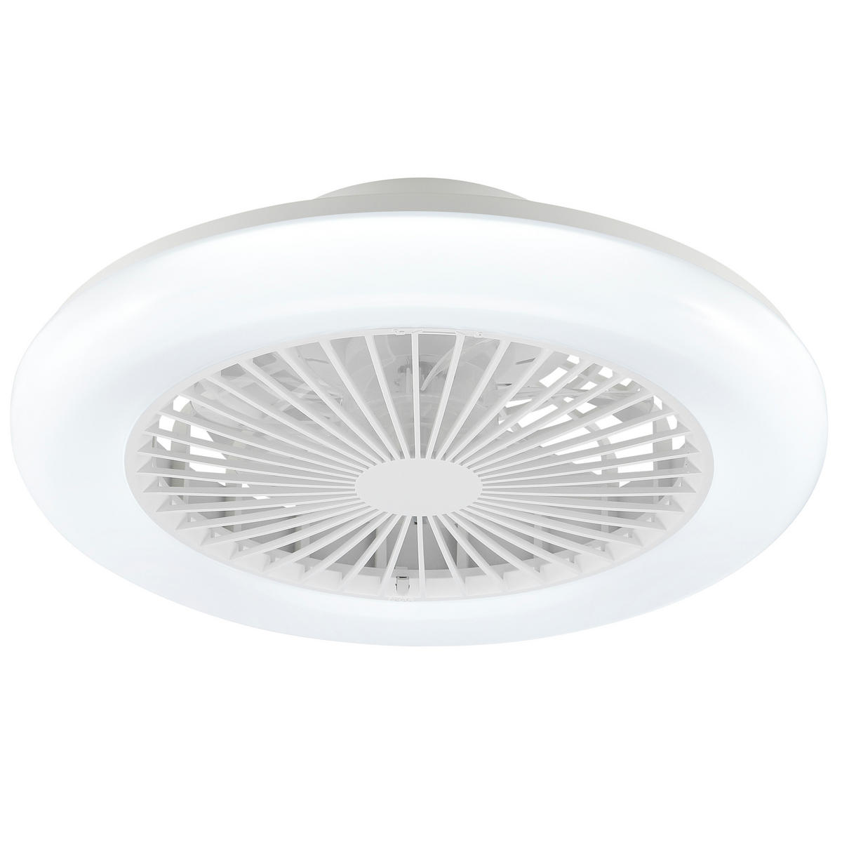 LED DECKENLEUCHTE Montero Weiß 42/42/13,7 cm - Weiß, Metall (42/42/13.7cm) - Brilliant