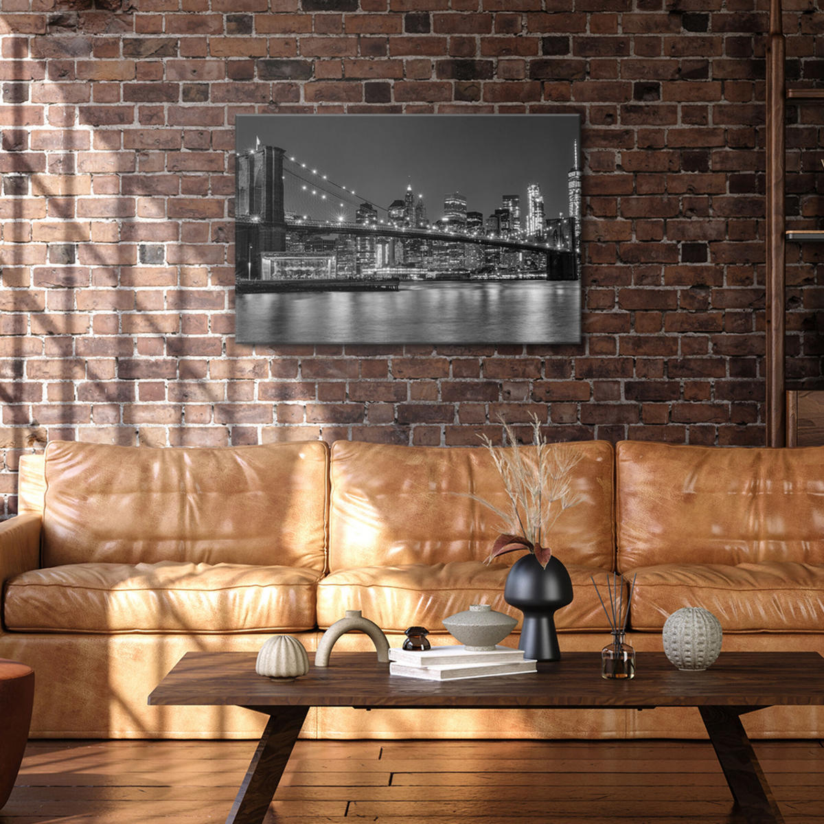 LEINWANDBILD 120x80 cm - Multicolor, Holz (120/80cm) - LUMASOUL