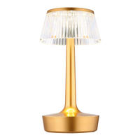 LED TISCHLEUCHTE Messing Kristall-Effekt - Messingfarben, Kunststoff (12/12/23cm) - Globo Lighting