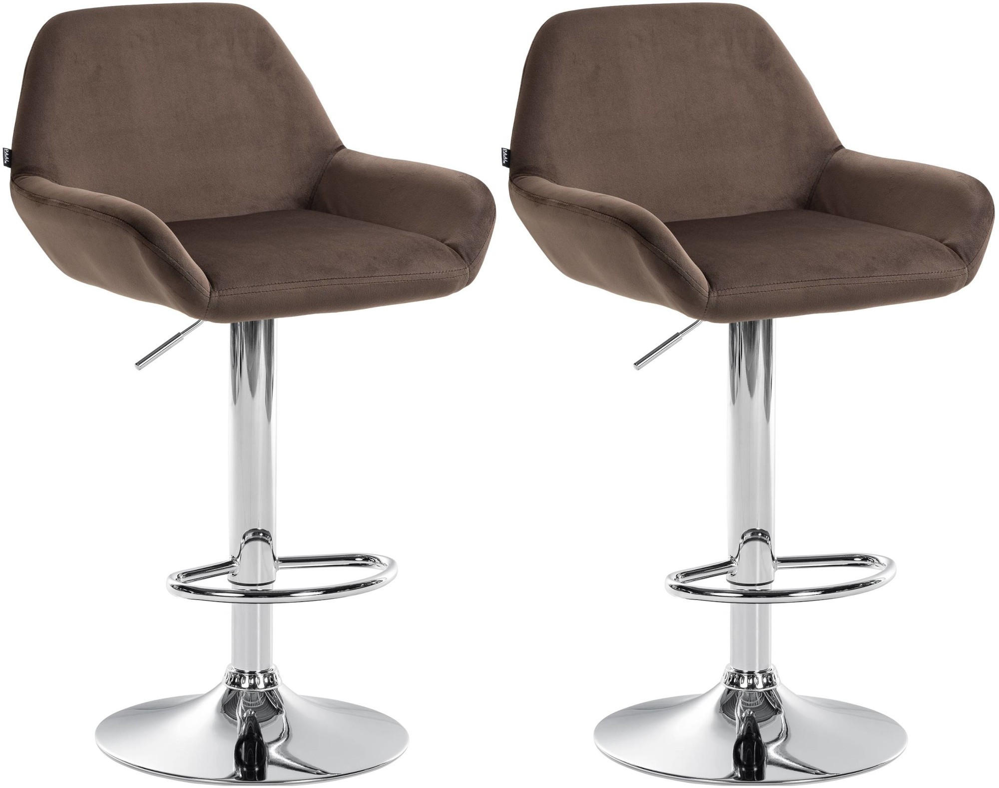 BARHOCKER Braga Set 2-teilig 89-109x51x52 cm Braun - Braun, Textil (51/89/52cm) - furnicato