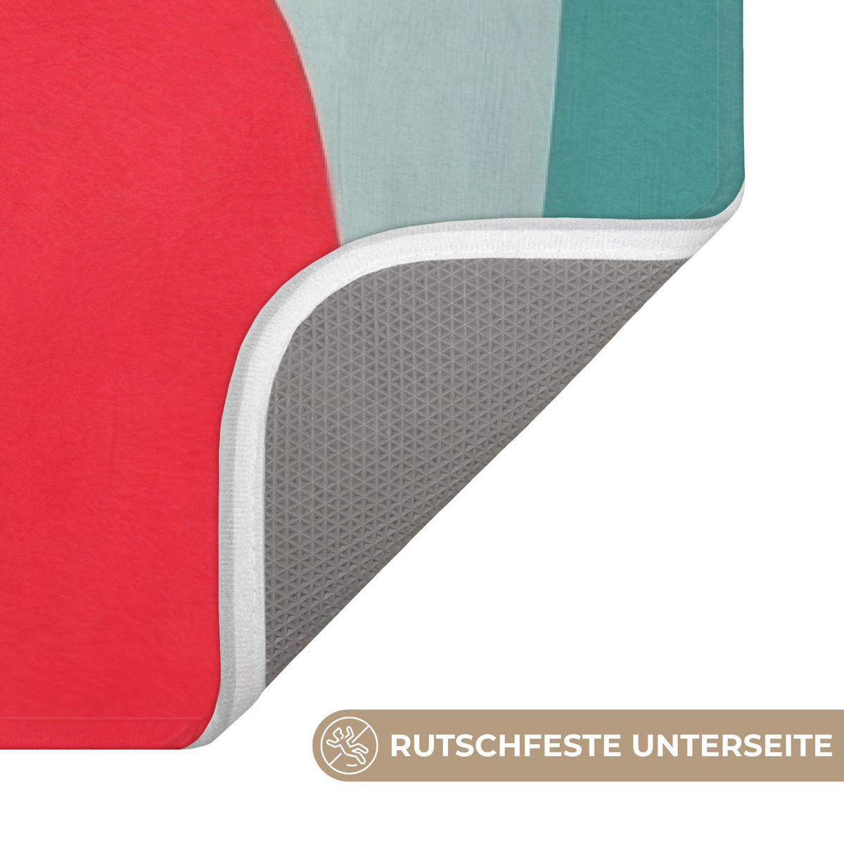 KOUPELNOVÁ PŘEDLOŽKA Tvary - barevné - abstraktní - letadla 60x90 cm - různobarevná, textil/plast (60/90cm) - OnlyWow