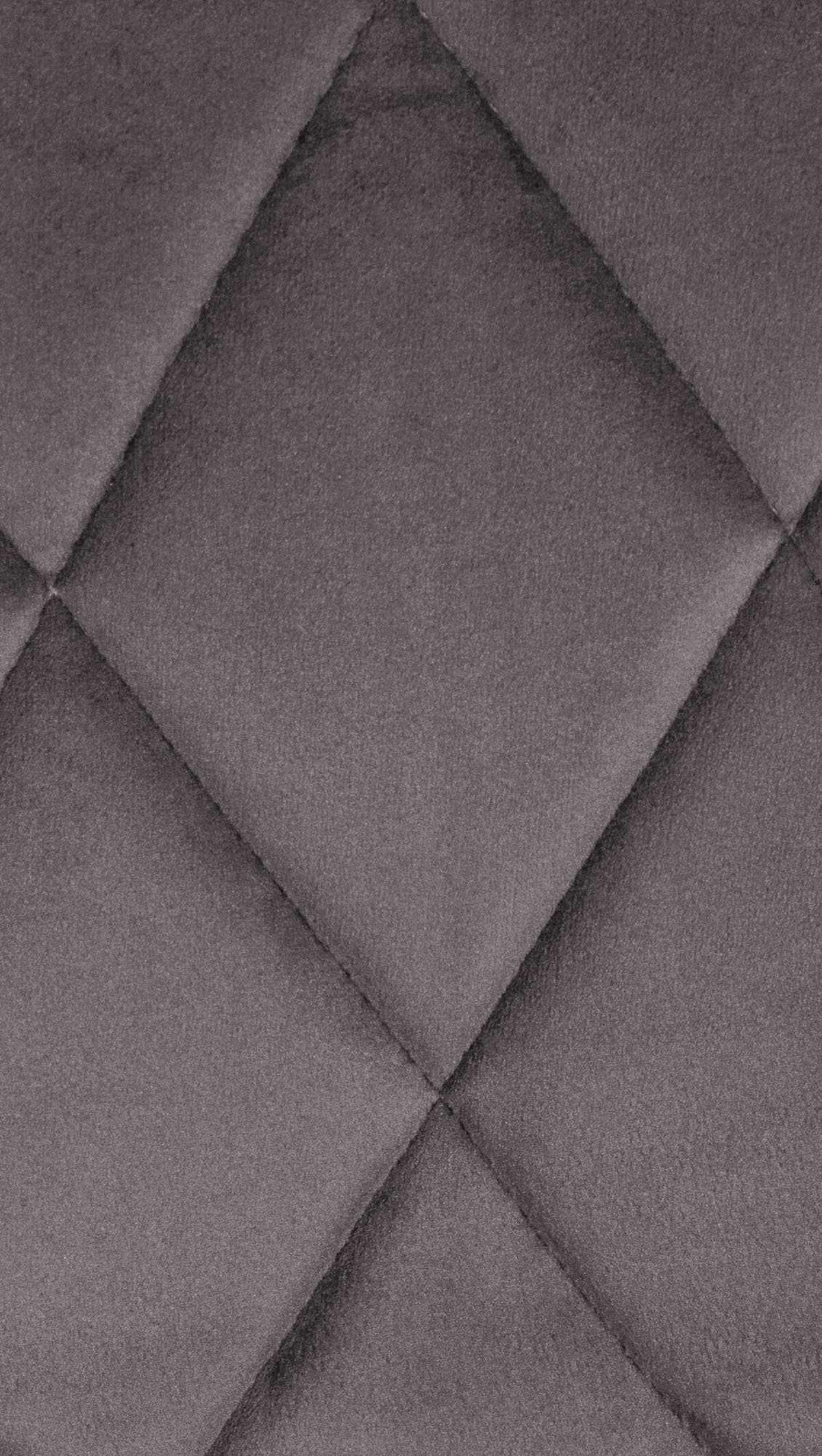 BARHOCKER Stoff grau - Weiß/Grau, Textil/Metall (46/83/49cm) - CLP