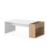 COUCHTISCH Chris Weiß/Goldkraft Eiche 95 x 49.4 cm - Honigeiche/Weiß, Holzwerkstoff (49.4/95/34cm) - Vicco