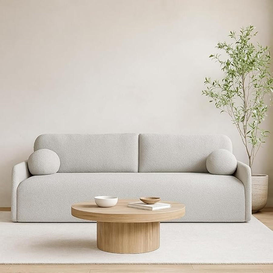 SCHLAFSOFA GLORI mit Bettkasten - QUELLE 83 - Hellgrau, Textil (206/95/87cm) - Dekori_Interiors