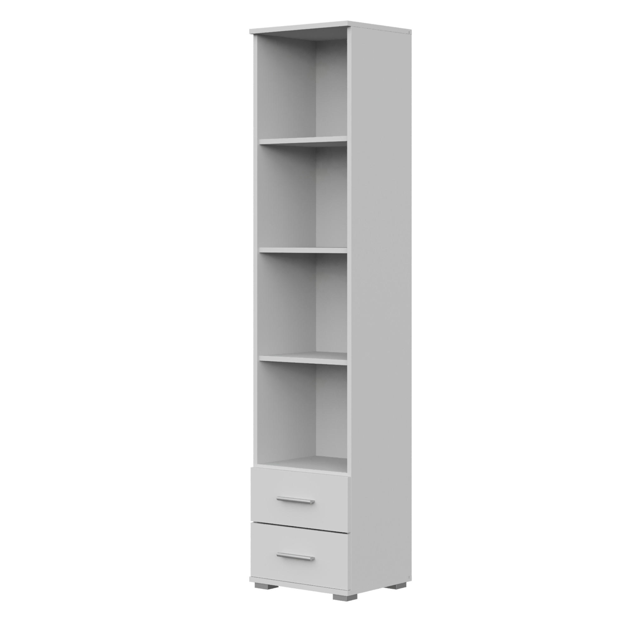 Komodee Bücherregal Weiß 40x180x34 cm