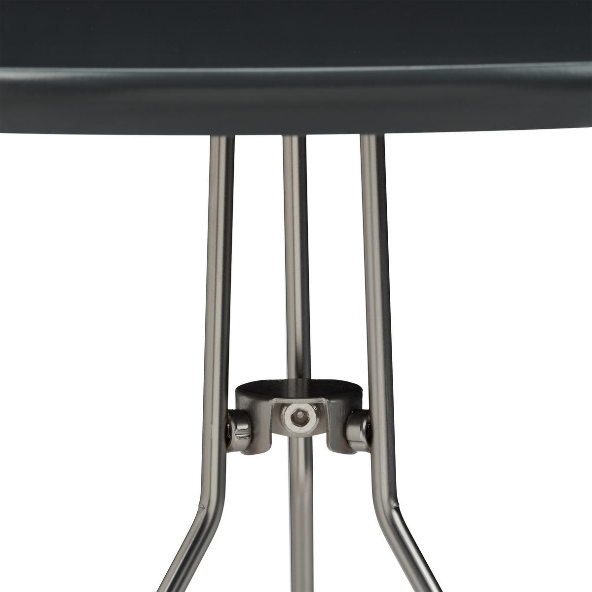 2XBEISTELLTISCH - Anthrazit, Holzwerkstoff/Metall (64/64/44cm) - Relaxdays