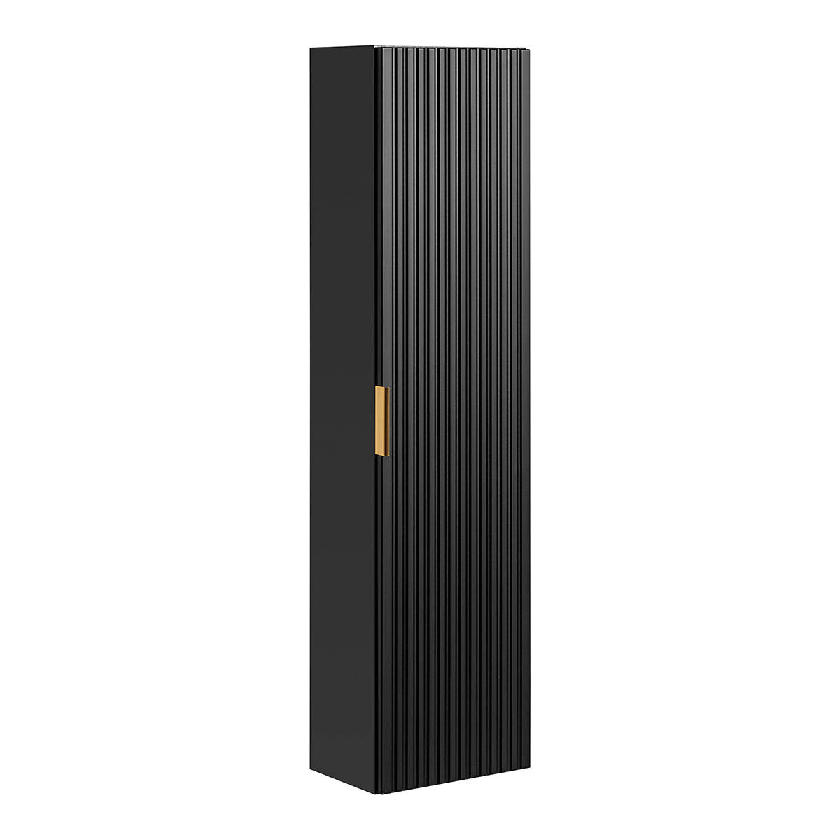 HÄNGESÄULE Adriel Mattschwarz - Schwarz, Holzwerkstoff (35/140/25cm) - Petits-meubles