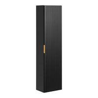 HÄNGESÄULE Adriel Mattschwarz - Schwarz, Holzwerkstoff (35/140/25cm) - Petits-meubles