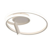 LED-DECKENLEUCHTE Drexel 40/40/12.5 cm - Weiß, Metall (40/40/12.5cm) - ZMH