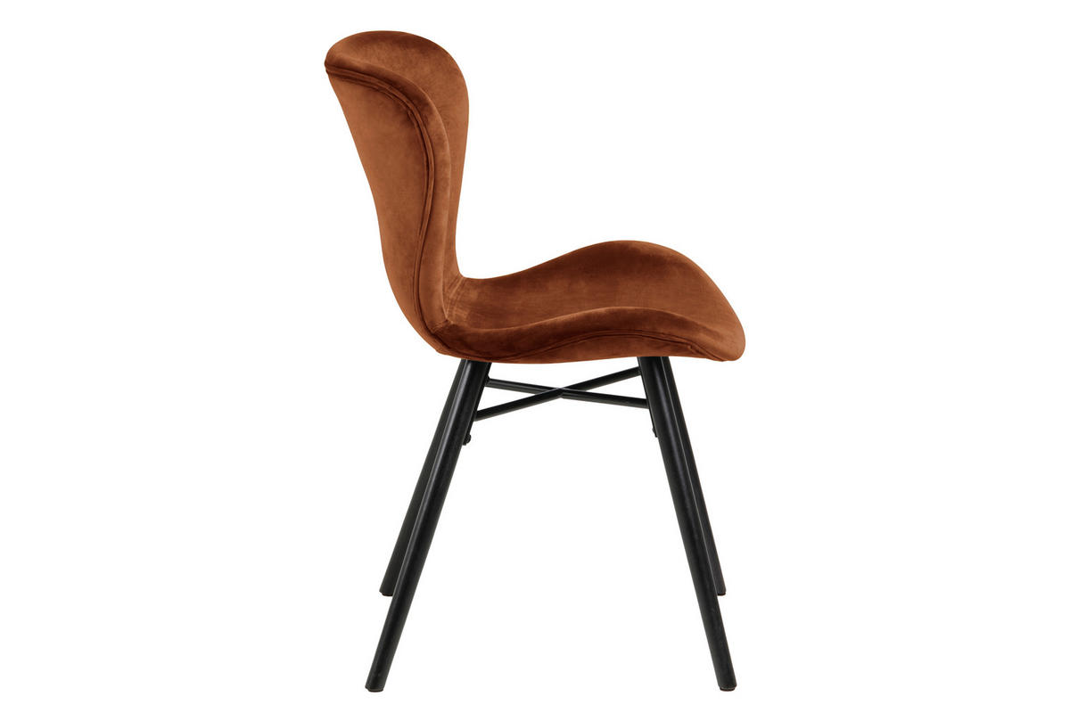 STUHL 2er-Set orange - Orange, Holzwerkstoff (47/82/53cm) - ebuy24