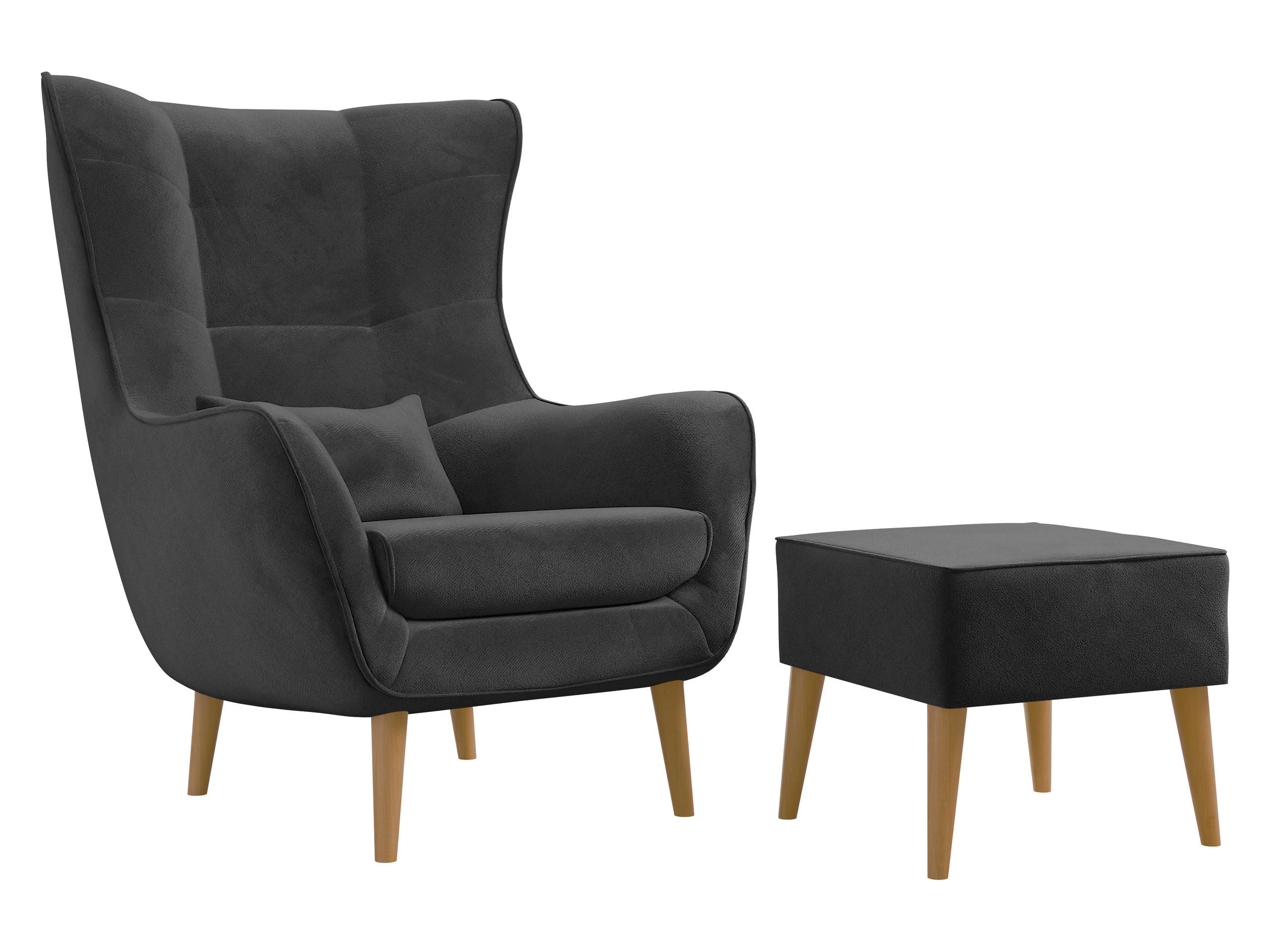 Mirjan24 Sessel Grau 80x106x95 cm