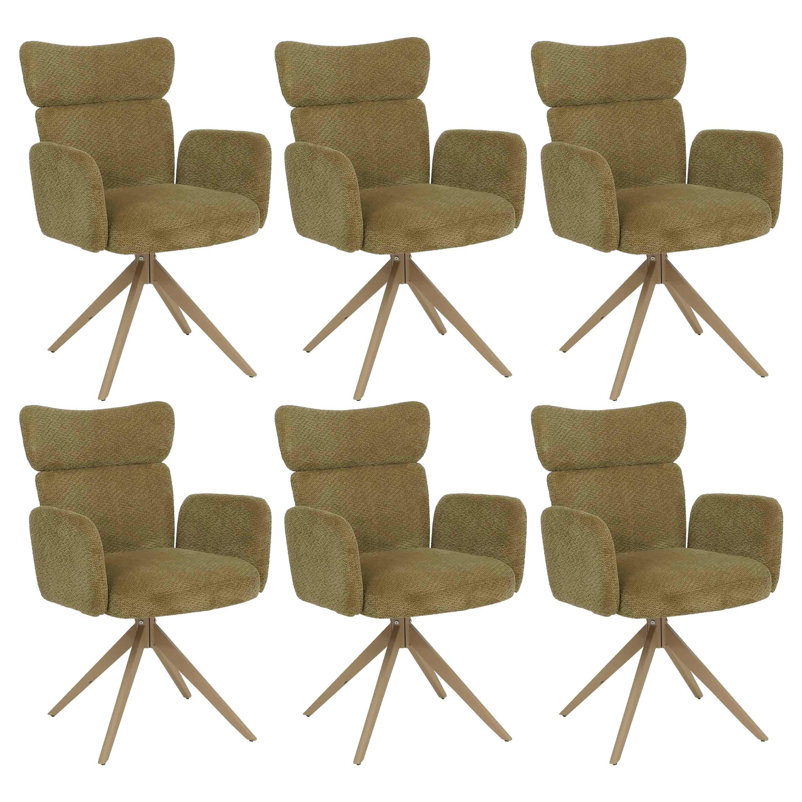 ESSZIMMERSTUHL Olive - Grün, Textil (63/92/58cm) - MCW