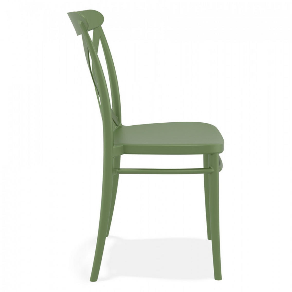 STAPELBARER STUHL Grün 51x51x87 cm - Grün, Kunststoff (51/87/51cm)