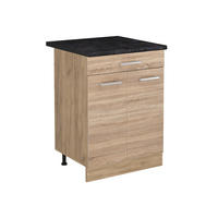 DULAP DE BAZĂ DE BUCĂTĂRIE R-Line, Sonoma/Stejar auriu, 60 cm cu sertar стільниця Антрацит - stejar miere/stejar Sonoma, compozit lemnos (60/81.6/60cm) - Vicco