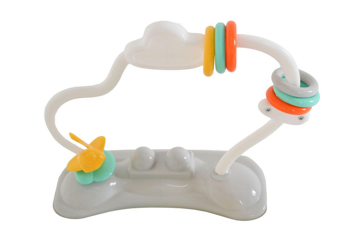 LAUFLERNHILFE Hopser Magic fun grau Spielcenter, Musik, Licht, höhenverstellbar, Sitz drehbar - Grau, Kunststoff (81/87/81cm) - Moni