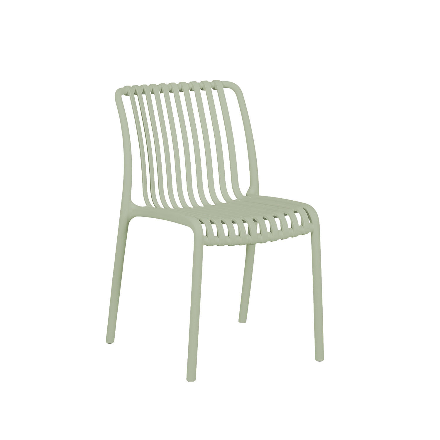 STUHL FÜR DRAUSSEN Ollie Grün 45 cm x 78 cm - Grün, Kunststoff (45/78/62cm) - Klast Home