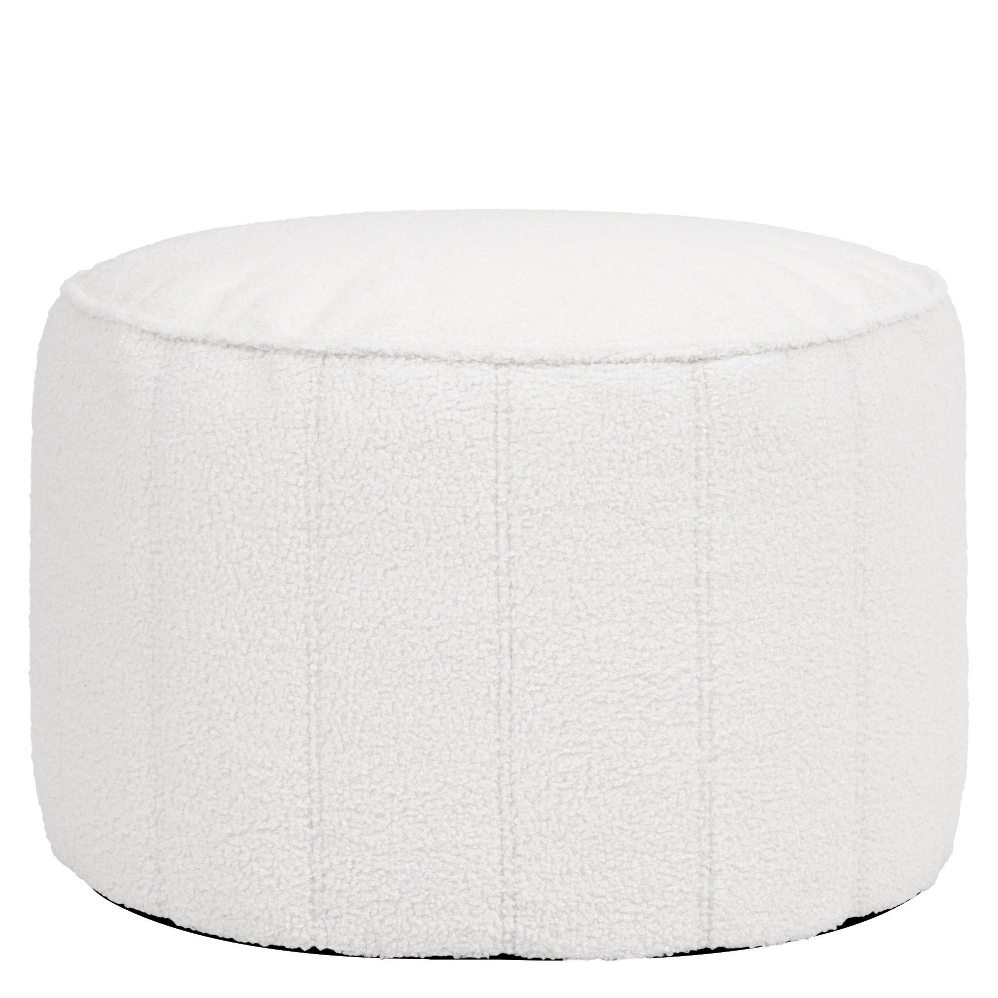 POUF aus Boucle Milano - Creme, Textil (55/35/55cm) - icon