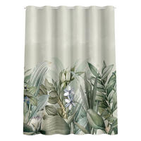 DUSCHVORHANG Zartgrüne Dschungellandschaft 200/180 cm - Grün, Textil (200/180cm) - Bilderwelten