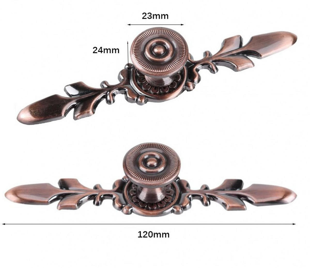 MÖBELGRIFF Grün Bronze 10er-Set 96 mm - Orange, Metall (2.3/0.24/12cm)