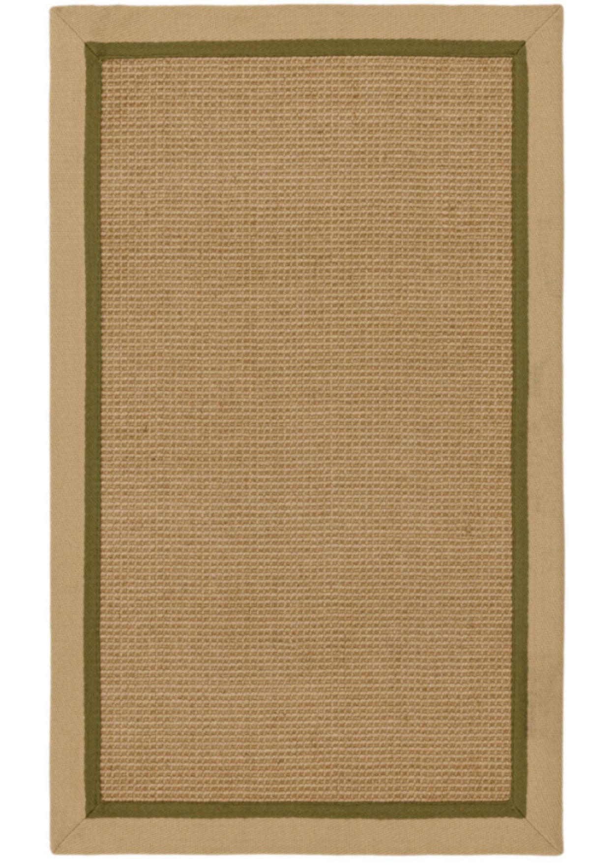 TEPPICH modern Wohn-/Schlafzimmer Naturfaser DORO Grün 40x120 cm - Grün, Naturmaterialien (40/120cm) - Novatrend