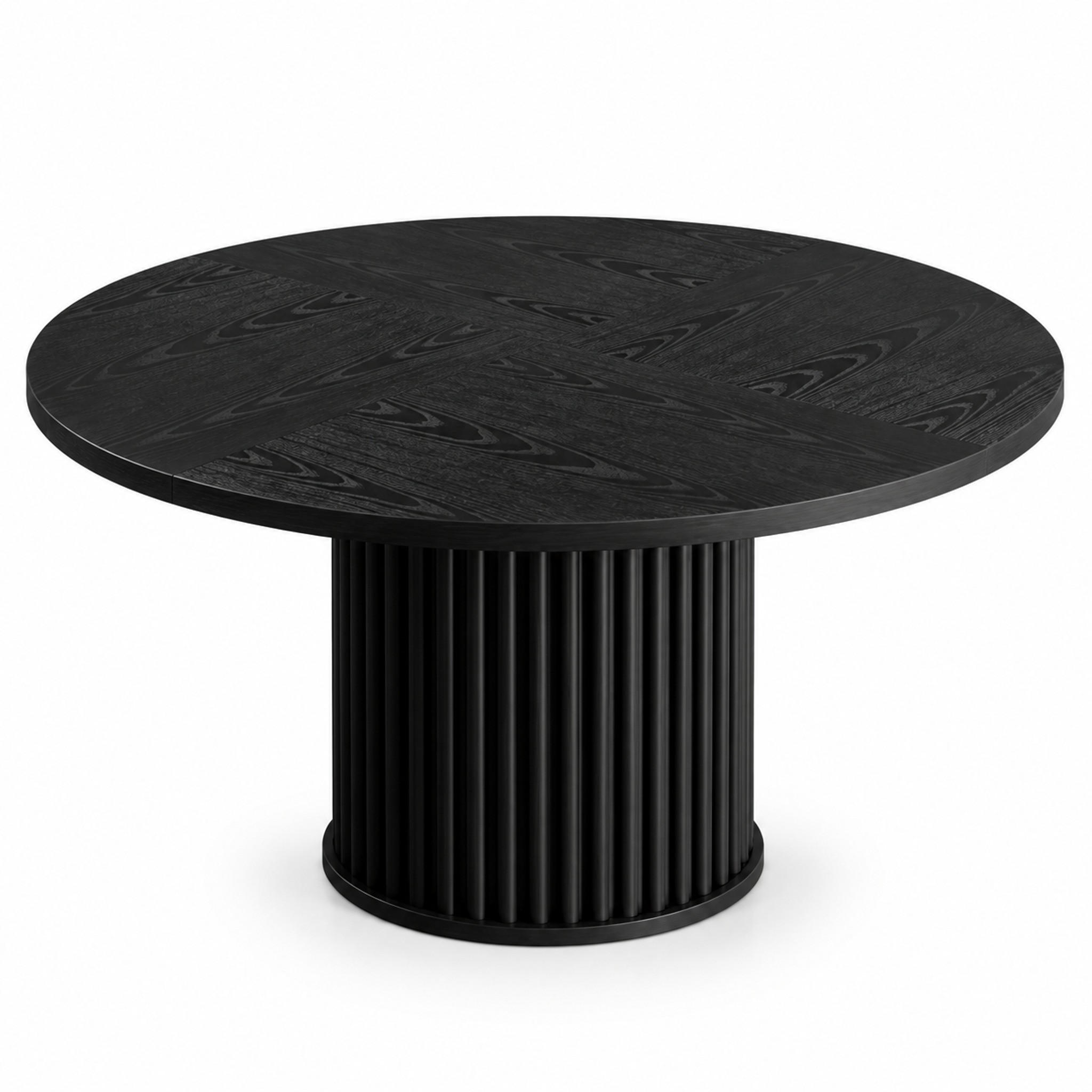 Meubliv Esstisch Schwarz 120x76.5x120 cm