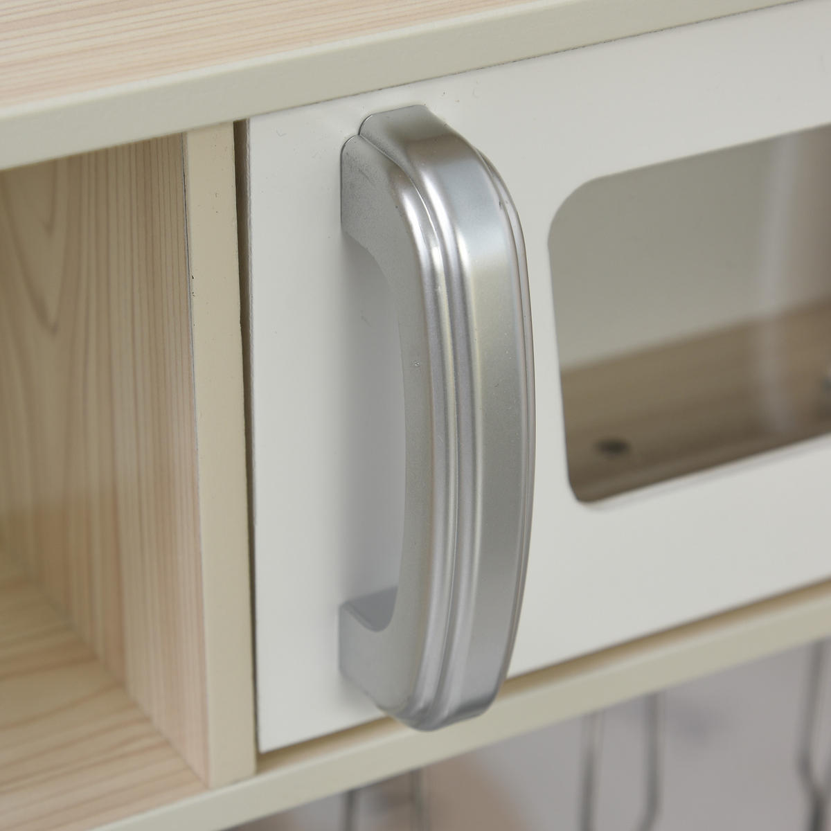 KINDERKÜCHE DE-10398 mit Ofen, Spüle & Kühlschrank Weiß - Weiß, Holzwerkstoff (74/30/81cm) - ComfortXL