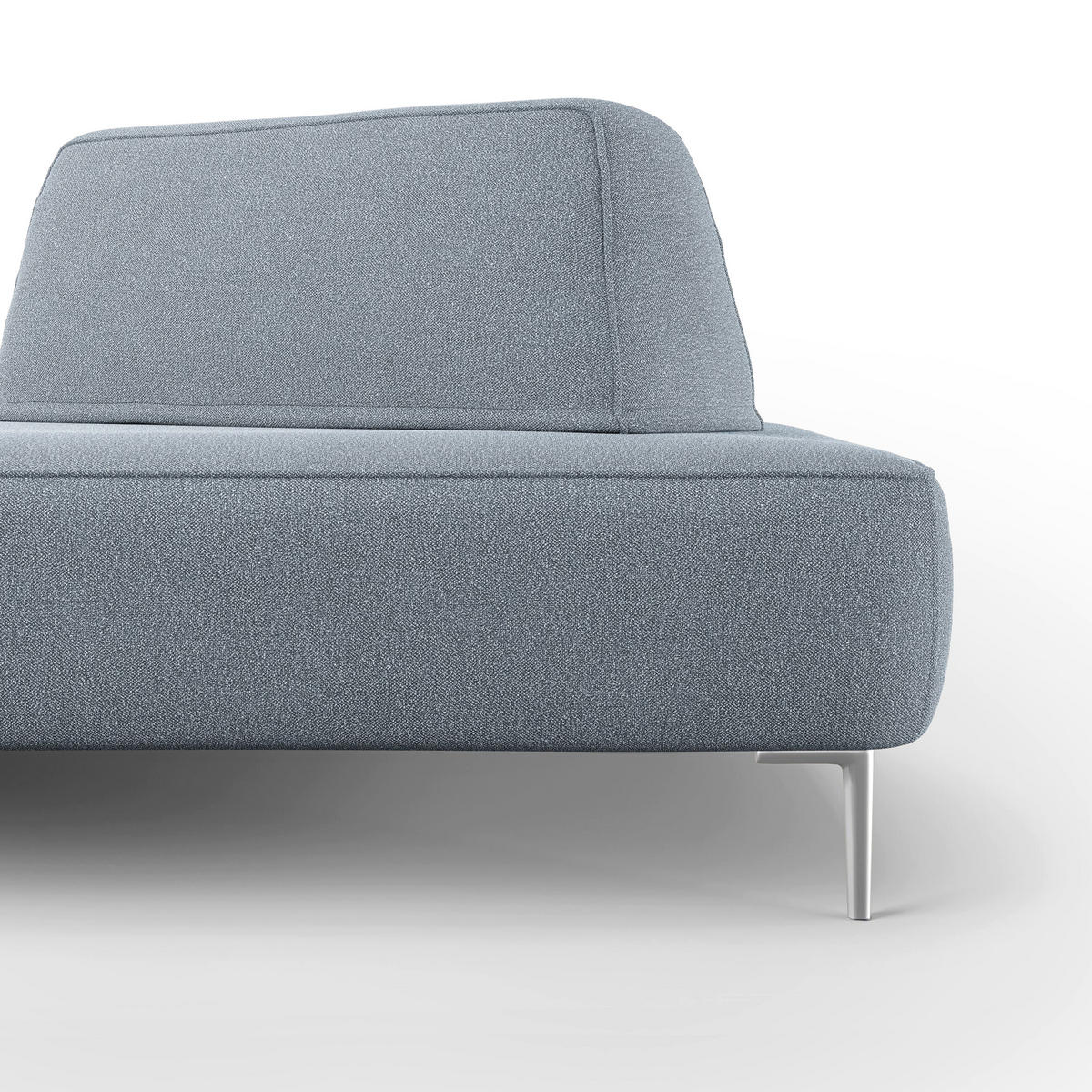 LINEARSOFA Newton - Blau, Textil (167/42/115cm) - Divani.store