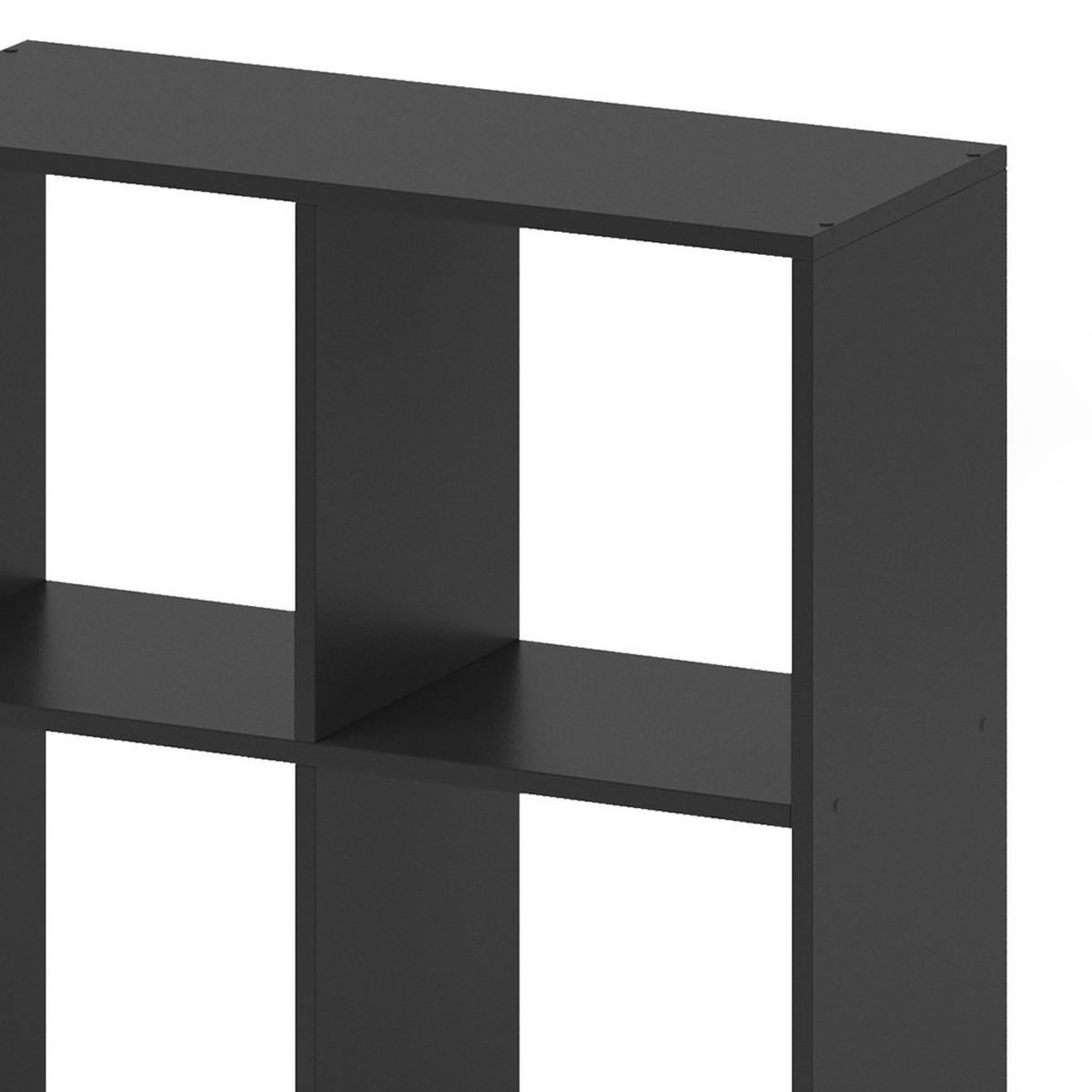 RAUMTEILER Tetra Schwarz 72.6 x 72 cm - Schwarz, Holzwerkstoff (72.6/72/29cm) - Vicco