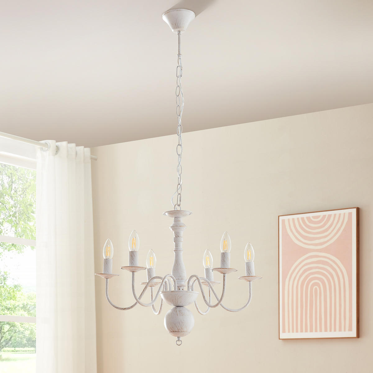 LUSTRE Berkeley - bílá, kov (56/56/160cm) - lux.pro