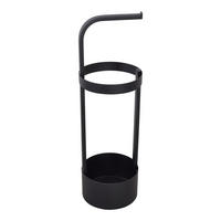 SCHIRMSTÄNDER Truba Schwarz - Schwarz, Metall (20/65/20cm) - LOFT42