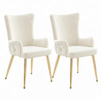 ESSZIMMERSTUHL 4er-Set Samt Metallbeine Beige - Beige, Metall (47/85/49.1cm) - Meubliv