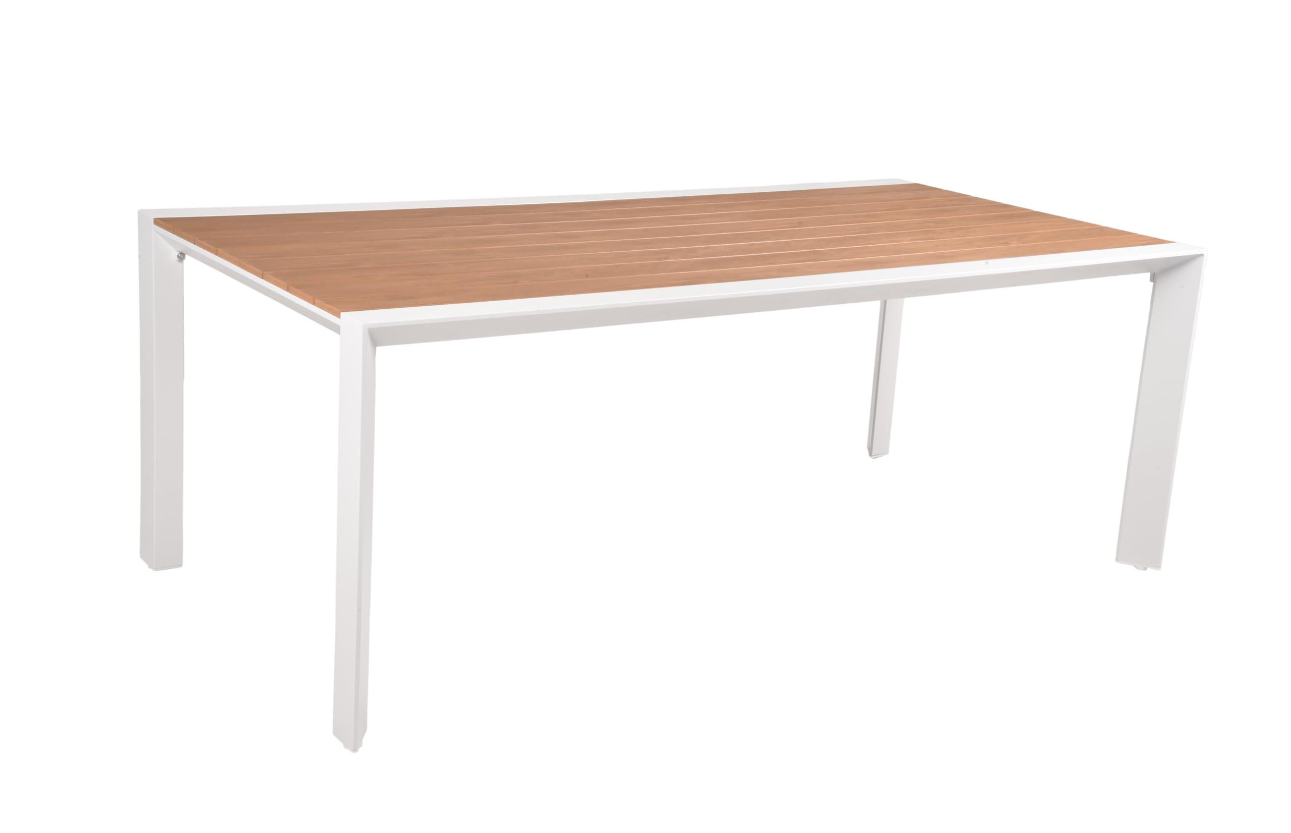 Deluke Gartentisch Braun 100x74x200 cm