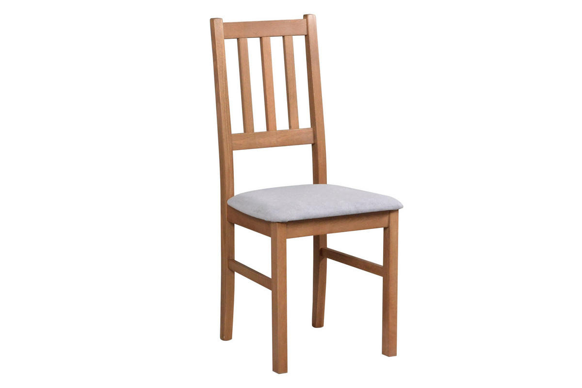 STUHL Bos 4 (4er Set) - Hellbraun/Cappuccino, Holz (43/94/40cm) - Leaf Design