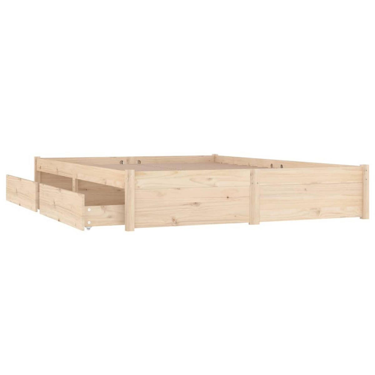 BETT Kling 155.5/205.5 cm - Braun, Holz (150/200cm) - Nettlife