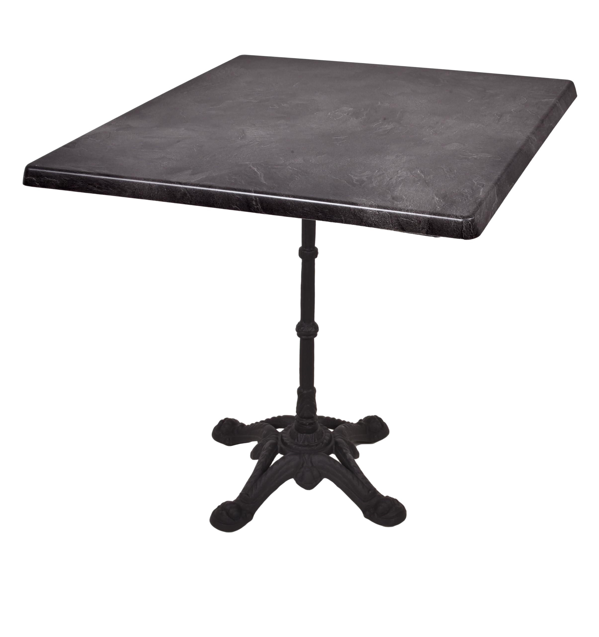 Deluke Bistrotisch Schwarz 80x66x80 cm