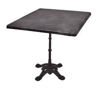 BISTROTISCH Kollin 80x80cm Quadratisch Schwarz Holz Cafétisch - Schwarz, Holz (80/80/66cm) - DELUKE