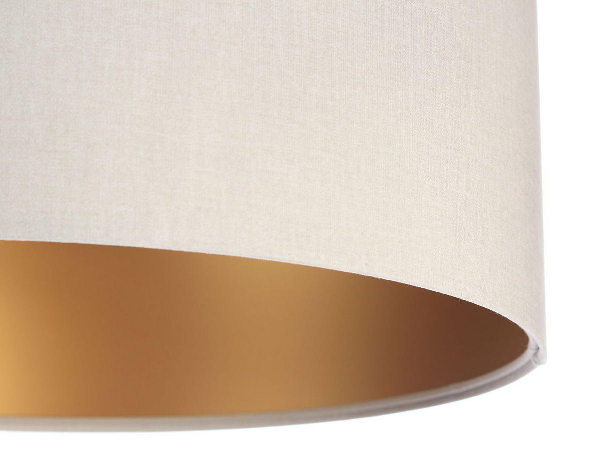 HÄNGELEUCHTE Gold 60/30 cm - Beige/Goldfarben, Kunststoff (60/1.1/30cm) - ONZENO