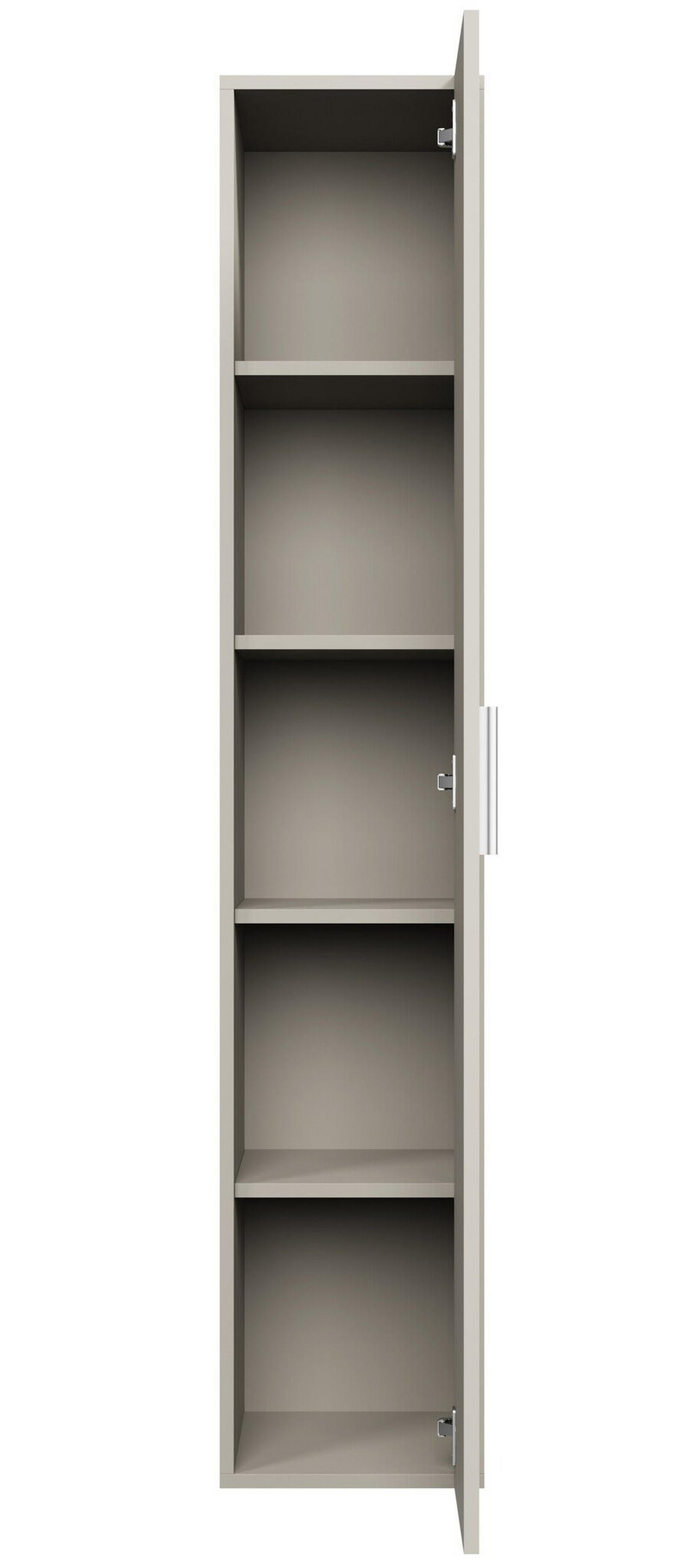 BADEZIMMERSCHRANK Pluto mit 1 Tür Cashmere - 30 x 30 x 150 cm - Kaschmir, Holz (30/150/30cm) - Badplaats