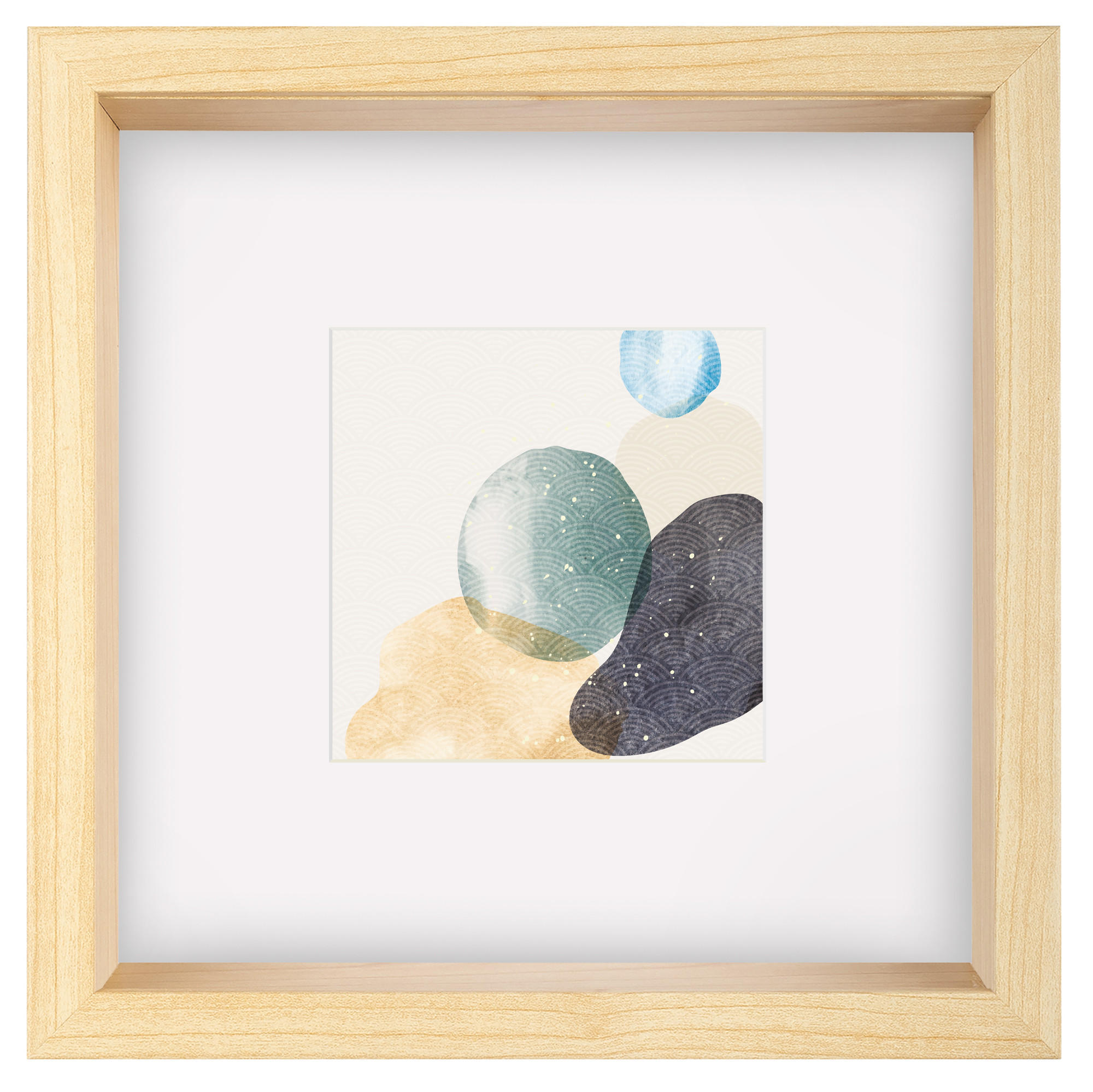 HOLZRAHMEN Shape 25x25 cm, Birke - Birkefarben, Holzwerkstoff (6/27/27cm) - EMIX24