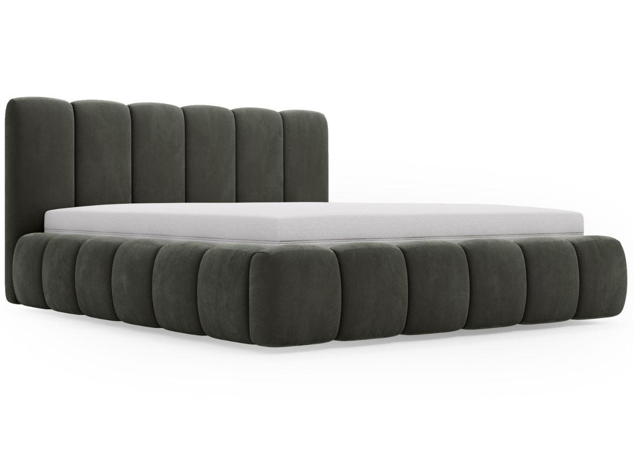 POLSTERBETT Cloud 160x200 Dunkelgrau - Dunkelgrau, Textil (160/200cm) - Graingold