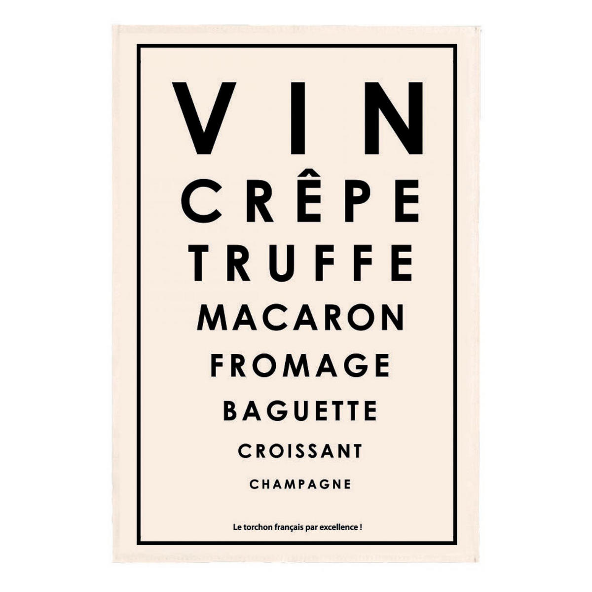 GESCHIRRTUCH Spécialités françaises ekrü 48 x 72 cm - Weiß, Textil (48/72cm) - Winkler