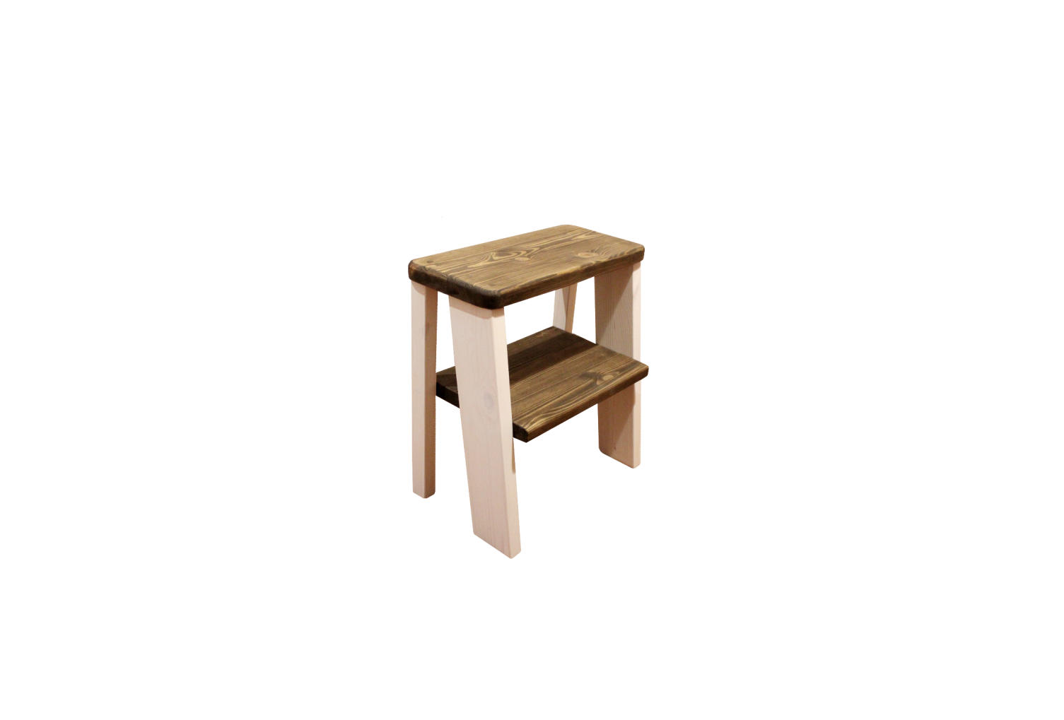 NACHTTISCH 001 45 cm - Dunkelbraun/Weiß, Holz (43/45/25cm) - MSL wooden furniture