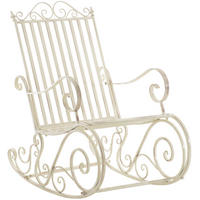 GARTENSCHAUKELSTUHL Metall Antik-Creme - Creme, Metall (56/94/90cm) - CLP