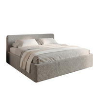 POLSTERBETT 200x200 cm Bouclé Silber - Silberfarben, Textil (200/200cm) - Home Collective