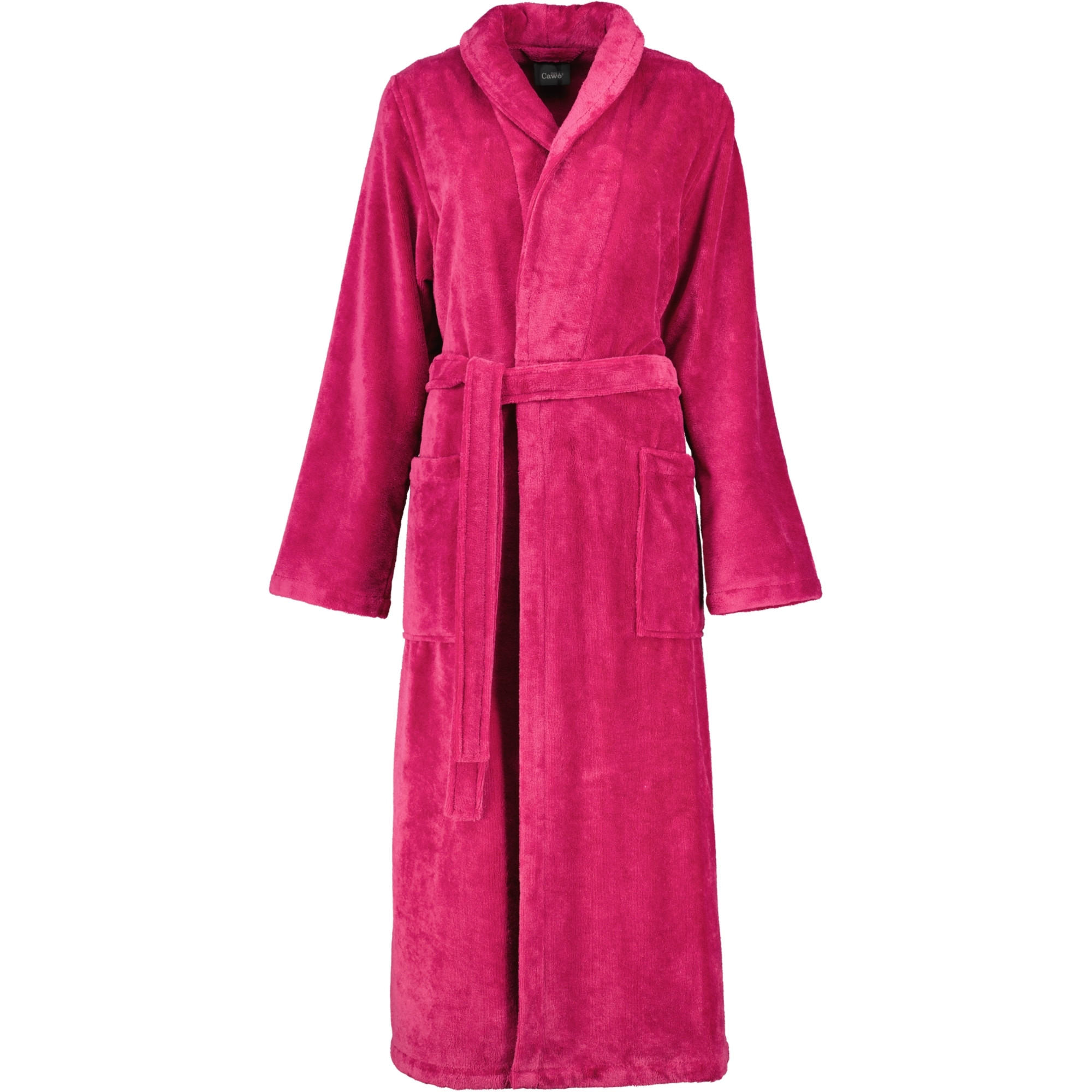 BADEMANTEL DAMEN SCHALKRAGEN 806 BEERE - 22 - Rosa, Textil (Mnull) - Cawoe